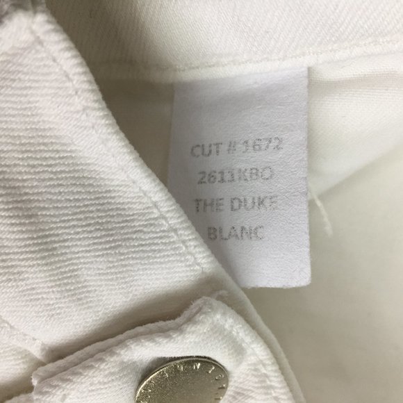 NWOT L'AGENCE Blanc/White THE DUKE 5 Pocket Ankle/Cropped Jeans - Picture 3 of 10